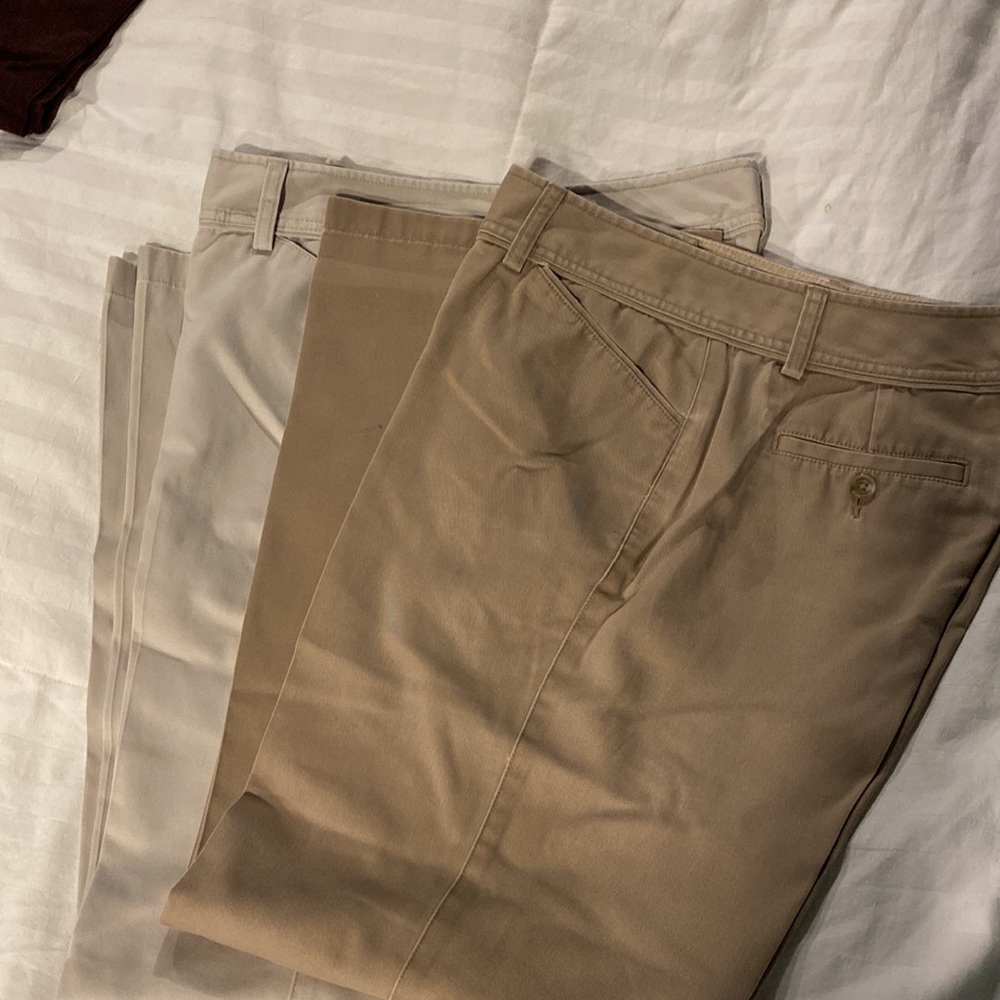 2 pair Eddie Bauer slacks